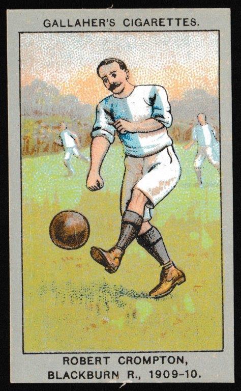 Gallaher - 'Association Football Club Colours' (1910) - Robert Crompton (Blackburn Rovers) Gallaher - 'Association Football Club Colours' (1910) - Robert Crompton (Blackburn Rovers)