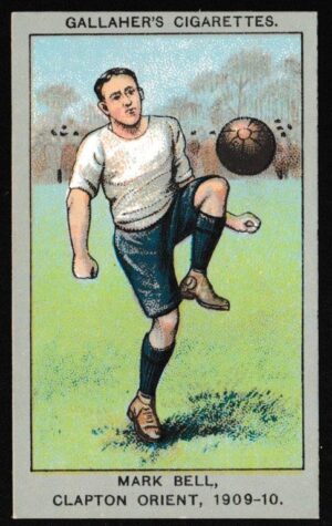 Gallaher - 'Association Football Club Colours' (1910) - Mark Bell (Clapton Orient) Gallaher - 'Association Football Club Colours' (1910) - Mark Bell (Clapton Orient)