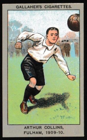 Gallaher - 'Association Football Club Colours' (1910) - Arthur Collins (Fulham) Gallaher - 'Association Football Club Colours' (1910) - Arthur Collins (Fulham)