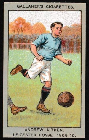 Gallaher - 'Association Football Club Colours' (1910) - Andrew Aitken (Leicester Fosse)