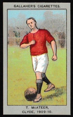 Gallaher - 'Association Football Club Colours' (1910) - T. McAteer (Clyde)