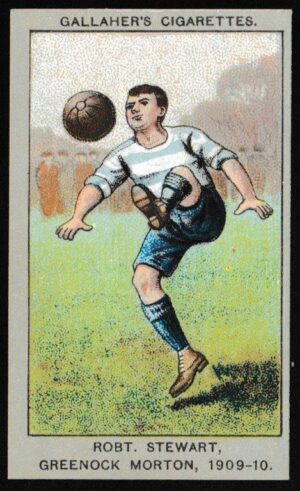 Gallaher - 'Association Football Club Colours' (1910) - Robt. Stewart (Greenock Morton) Gallaher - 'Association Football Club Colours' (1910) - Robt. Stewart (Greenock Morton)