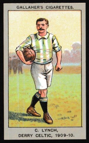 Gallaher - 'Association Football Club Colours' (1910) - C. Lynch (Derry Celtic)