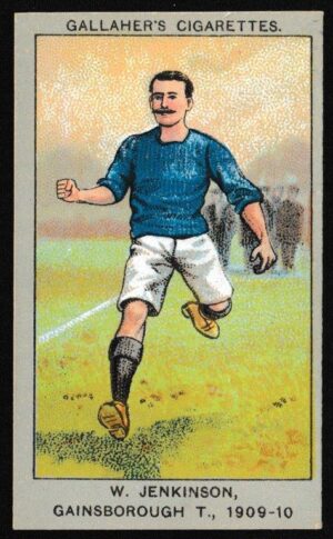 Gallaher - 'Association Football Club Colours' (1910) - W. Jenkinson (Gainsboro') Gallaher - 'Association Football Club Colours' (1910) - W. Jenkinson (Gainsboro')