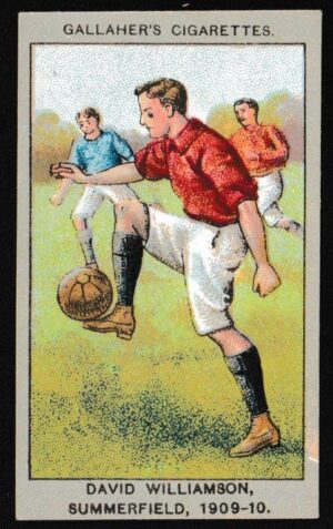 Gallaher - 'Association Football Club Colours' (1910) - David Williamson (Summerfield) Gallaher - 'Association Football Club Colours' (1910) - David Williamson (Summerfield)