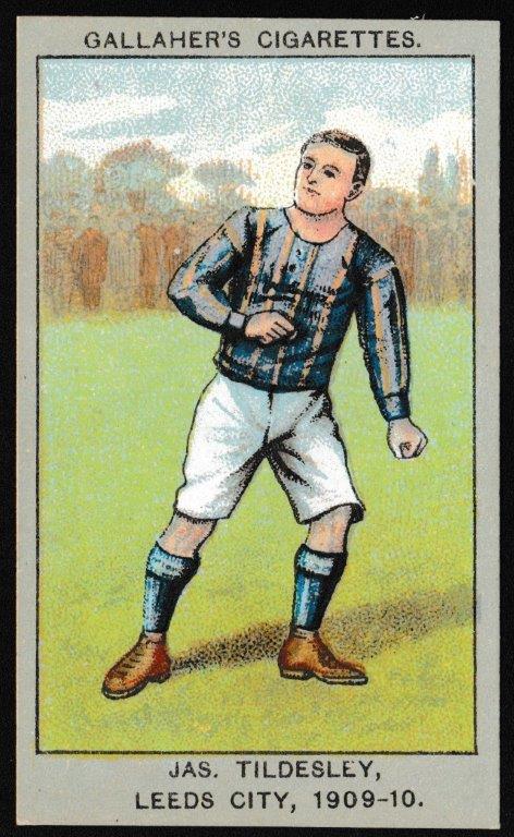 Gallaher - 'Association Football Club Colours' (1910) - Jas. Tildesley (Leeds City) Gallaher - 'Association Football Club Colours' (1910) - Jas. Tildesley (Leeds City)