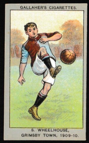 Gallaher - 'Association Football Club Colours' (1910) - S. Wheelhouse (Grimsby Town)
