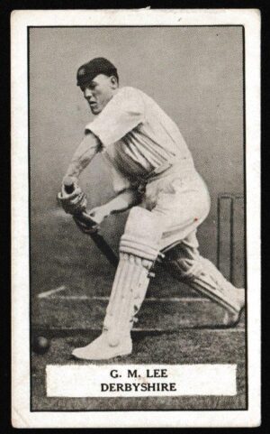 Gallaher - 'Famous Cricketers' (1926) - G.M. Lee (Derbyshire)