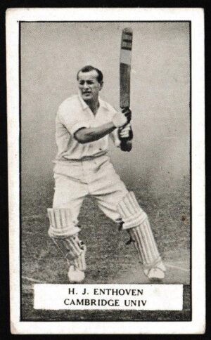 Gallaher - 'Famous Cricketers' (1926) - H.J. Enthoven (Cambridge Uni)