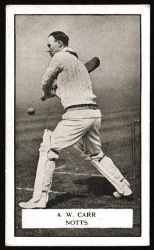 Gallaher - 'Famous Cricketers' (1926) - A.W. Carr (Notts)