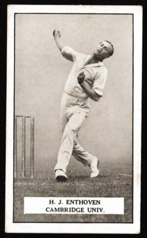 Gallaher - 'Famous Cricketers' (1926) - H.J. Enthoven (Cambridge Uni)