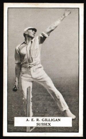 Gallaher - 'Famous Cricketers' (1926) - A.E.R. Gilligan (Sussex)