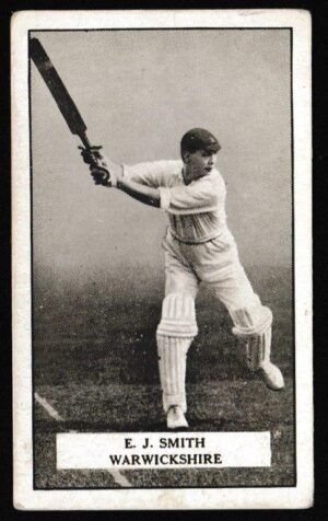 Gallaher - 'Famous Cricketers' (1926) - E.J. Smith (Warwickshire)