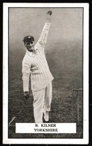 Gallaher - 'Famous Cricketers' (1926) - R. Kilner (Yorkshire) Gallaher - 'Famous Cricketers' (1926) - R. Kilner (Yorkshire)