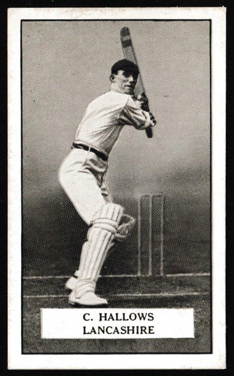 Gallaher - 'Famous Cricketers' (1926) - C. Hallows (Lancashire) Gallaher - 'Famous Cricketers' (1926) - C. Hallows (Lancashire)