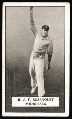 Gallaher - 'Famous Cricketers' (1926) - B.J.T. Bosanquet (Middlesex)