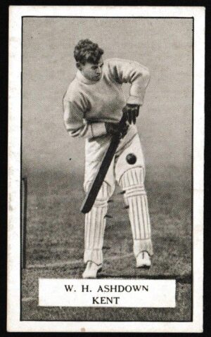 Gallaher - 'Famous Cricketers' (1926) - W.H. Ashdown (Kent) Gallaher - 'Famous Cricketers' (1926) - W.H. Ashdown (Kent)