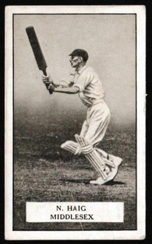 Gallaher - 'Famous Cricketers' (1926) - N. Haig (Middlesex)