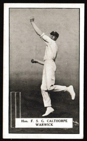 Gallaher - 'Famous Cricketers' (1926) - Hon. F.S.C. Calthorpe (Warwick)