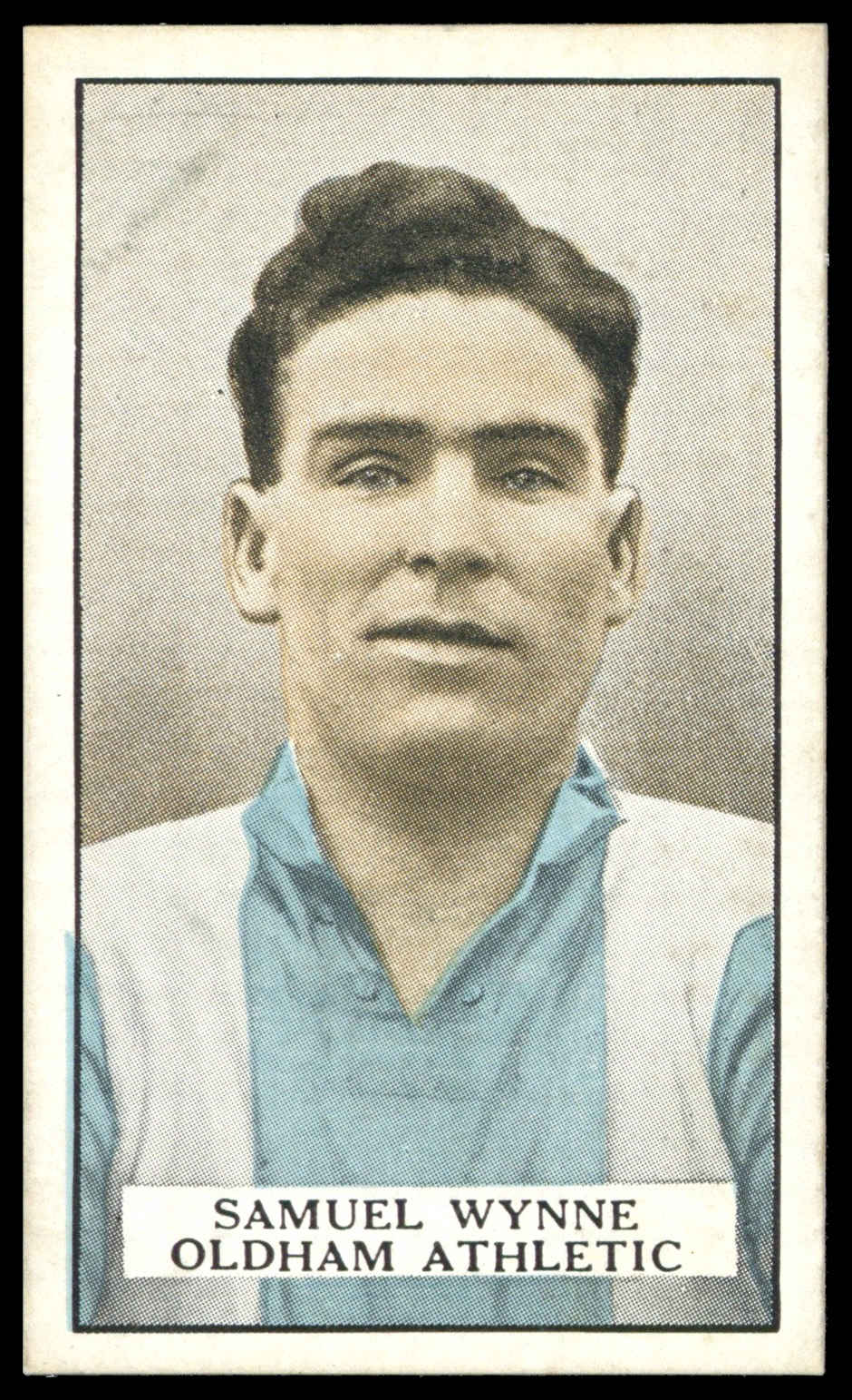 Gallaher - 'Famous Footballers (Brown)' (1926) - #41 - Samuel Wynne (Oldham Athletic) Gallaher - 'Famous Footballers (Brown)' (1926) - #41 - Samuel Wynne (Oldham Athletic)