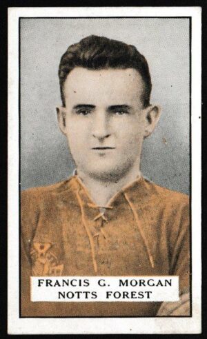 Gallaher - 'Famous Footballers (Green)' (1925) - Francis C. Morgan (Notts Forest) Gallaher - 'Famous Footballers (Green)' (1925) - Francis C. Morgan (Notts Forest)