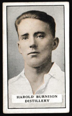 Gallaher - 'Famous Footballers (Green)' (1925) - Harold Burnison (Distillery)