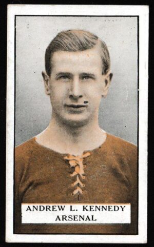 Gallaher - 'Famous Footballers (Green)' (1925) - Andrew L. Kennedy (Arsenal)