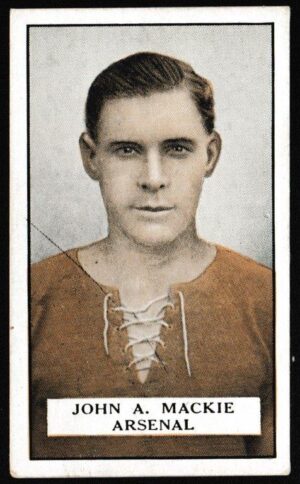 Gallaher - 'Famous Footballers (Green)' (1925) - John A. Mackie (Arsenal)
