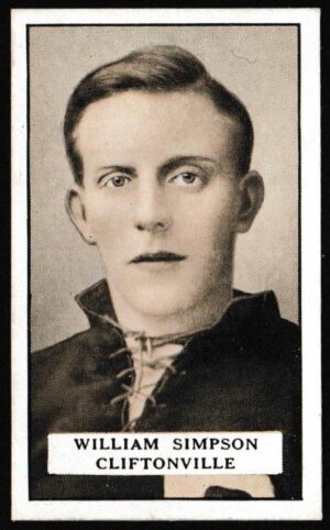 Gallaher - 'Famous Footballers (Green)' (1925) - William Simpson (Cliftonville)