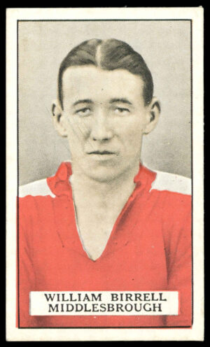 Gallaher - 'Famous Footballers (Brown)' (1926) - #25 - William Burrell (Middlesbrough)