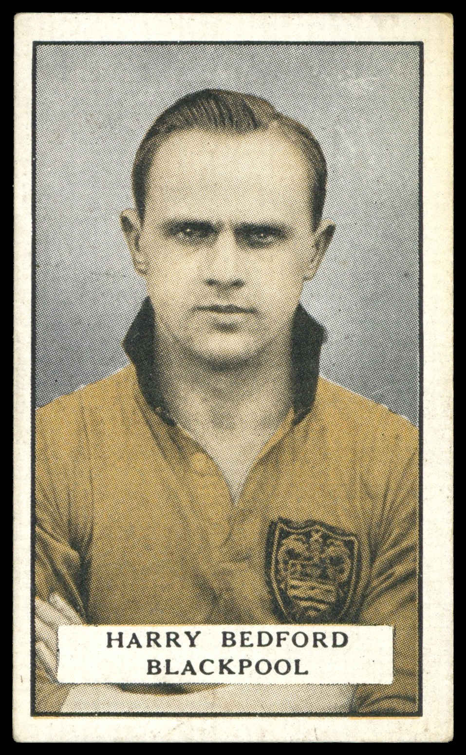 Gallaher - 'Famous Footballers (Green)' (1925) - #24 - Harry Bedford (Blackpool) Gallaher - 'Famous Footballers (Green)' (1925) - #24 - Harry Bedford (Blackpool)