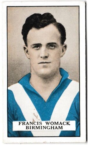 Gallaher - 'Famous Footballers (Brown)' (1926) - Francis Womack (Birmingham City)