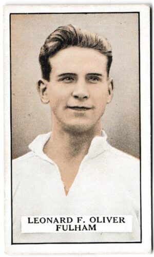 Gallaher - 'Famous Footballers (Brown)' (1926) - Leonard F. Oliver (Fulham)