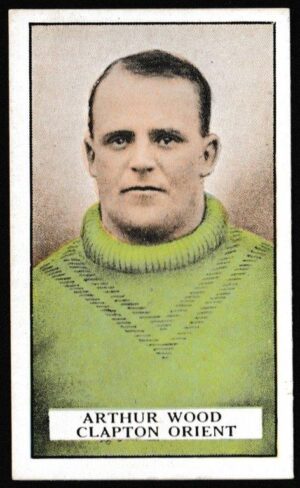 Gallaher - 'Famous Footballers (Brown)' (1926) - Arthur Wood (Clapton Orient) Gallaher - 'Famous Footballers (Brown)' (1926) - Arthur Wood (Clapton Orient)