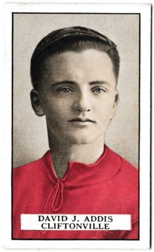 Gallaher - 'Famous Footballers (Brown)' (1926) - David J. Addis (Cliftonville)