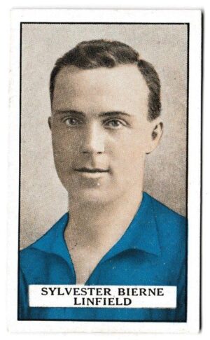 Gallaher - 'Famous Footballers (Brown)' (1926) - Sylvester Bierne (Linfield)