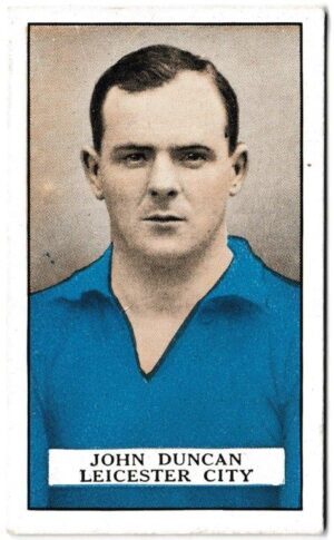 Gallaher - 'Famous Footballers (Brown)' (1926) - John Duncan (Leicester City)
