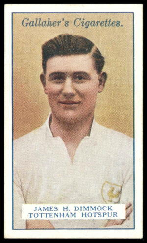 Gallaher - 'Footballers (Red)' (1928) - J. Dimmock (Tottenham Hotspur)