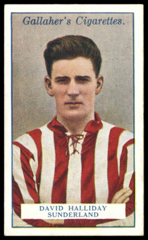 Gallaher - 'Footballers (Red)' (1928) - D. Halliday (Sunderland)