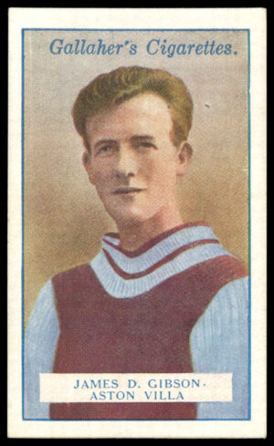 Gallaher - 'Footballers (Red)' (1928) - J. Gibson (Aston Villa)