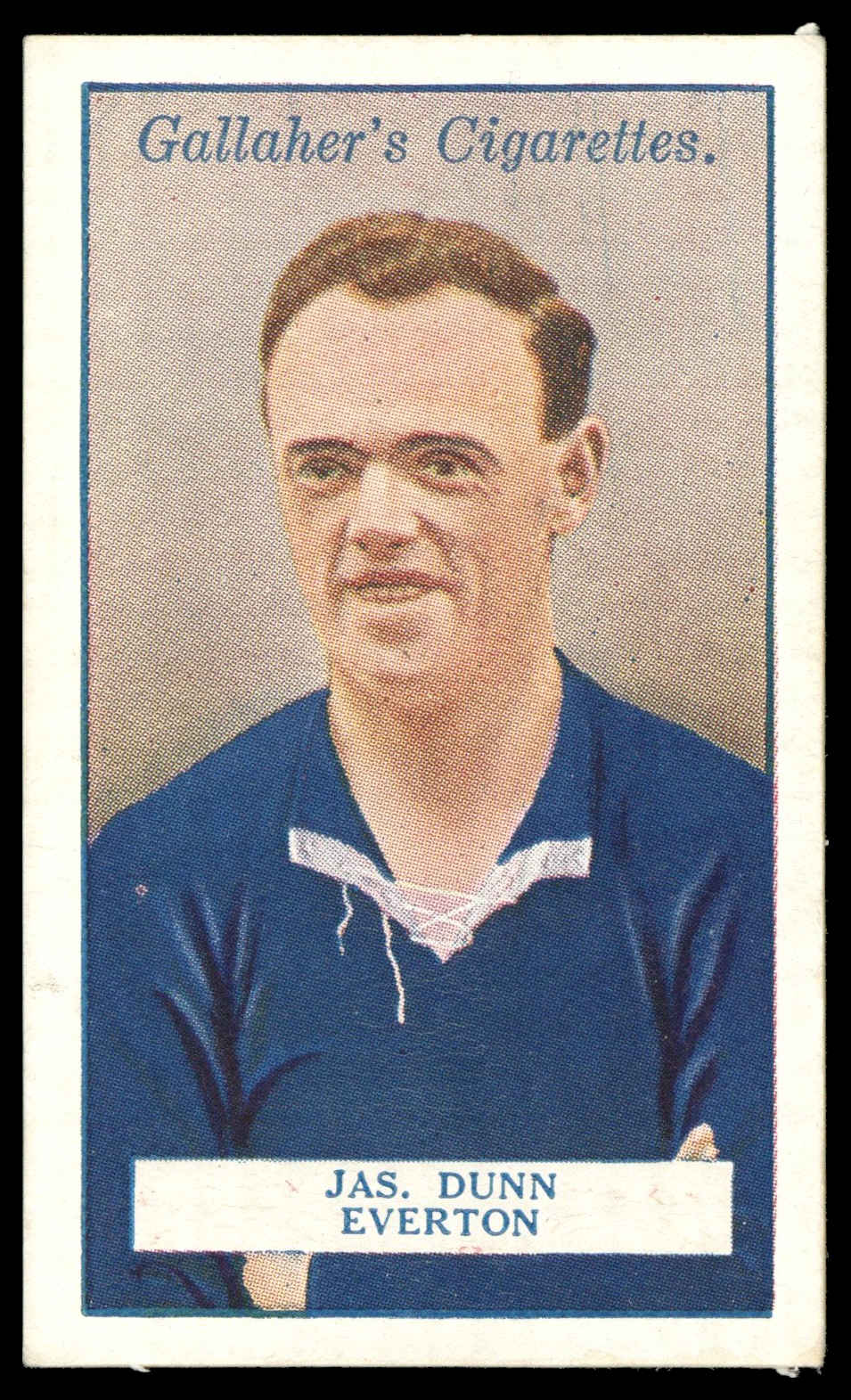 Gallaher - 'Footballers (Red)' (1928) - J. Dunn (Everton) Gallaher - 'Footballers (Red)' (1928) - J. Dunn (Everton)