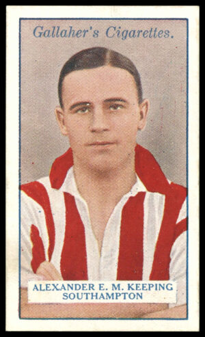 Gallaher - 'Footballers (Red)' (1928) - A.E.M. Keeping (Southampton)
