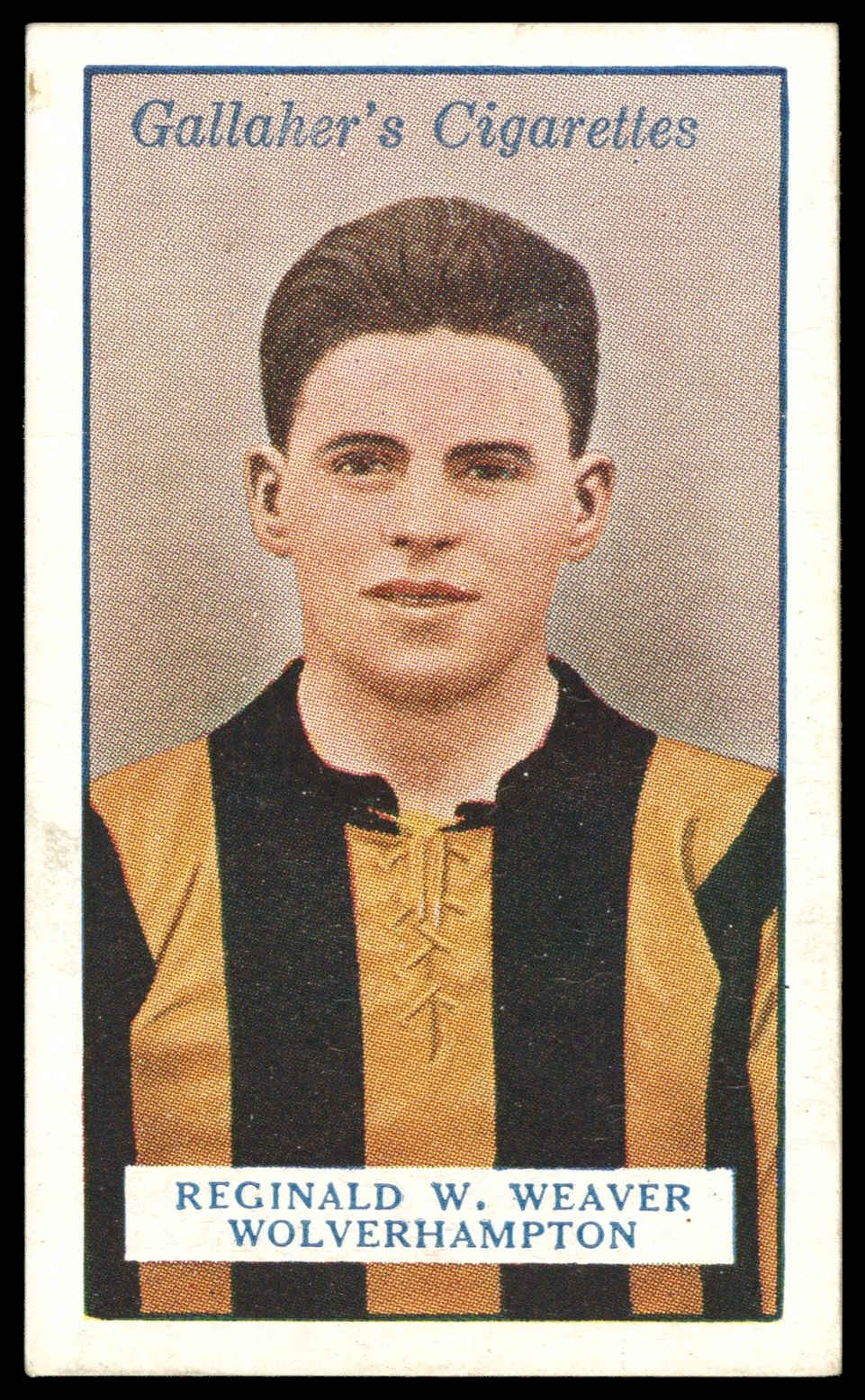 Gallaher - 'Footballers (Red)' (1928) - R.W. Weaver (Wolverhampton Wanderers) Gallaher - 'Footballers (Red)' (1928) - R.W. Weaver (Wolverhampton Wanderers)