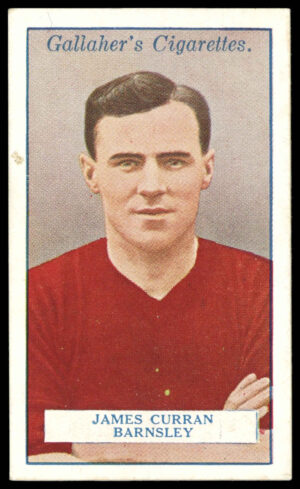 Gallaher - 'Footballers (Red)' (1928) - J. Curran (Barnsley)