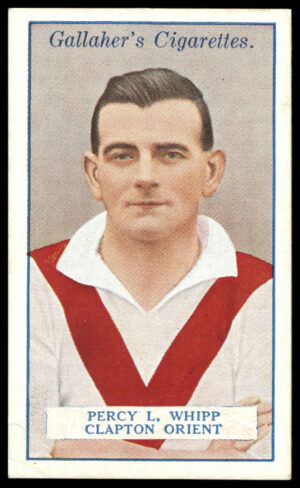 Gallaher - 'Footballers (Red)' (1928) - P.L. Whipp (Clapton Orient) Gallaher - 'Footballers (Red)' (1928) - P.L. Whipp (Clapton Orient)