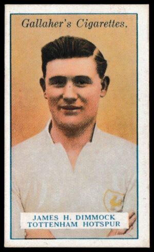Gallaher - 'Footballers (Red)' (1928) - J. Dimmock (Tottenham Hotspur)