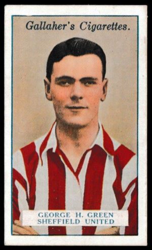 Gallaher - 'Footballers (Red)' (1928) - G.H. Green (Sheffield United) Gallaher - 'Footballers (Red)' (1928) - G.H. Green (Sheffield United)