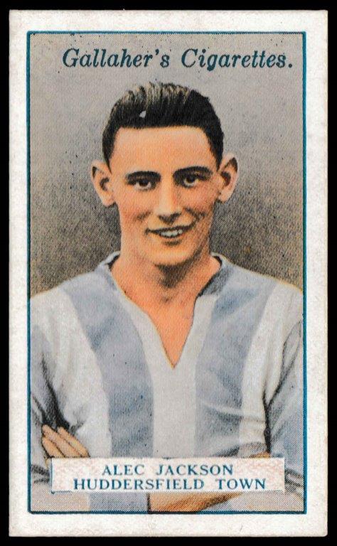 Gallaher - 'Footballers (Red)' (1928) - A. Jackson (Huddersfield Town) Gallaher - 'Footballers (Red)' (1928) - A. Jackson (Huddersfield Town)