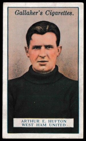 Gallaher - 'Footballers (Red)' (1928) - A.E. Hufton (West Ham United) Gallaher - 'Footballers (Red)' (1928) - A.E. Hufton (West Ham United)