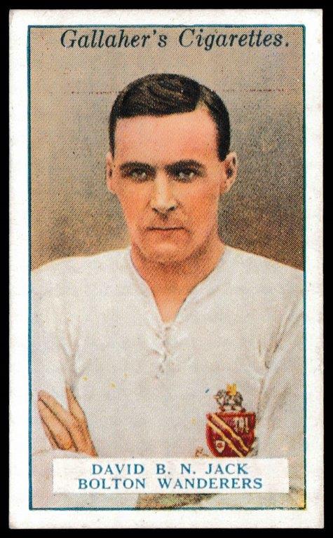 Gallaher - 'Footballers (Red)' (1928) - D.B.N. Jack (Bolton Wanderers) Gallaher - 'Footballers (Red)' (1928) - D.B.N. Jack (Bolton Wanderers)